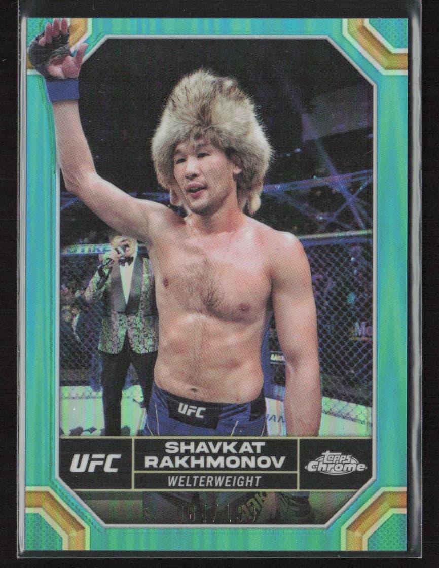 Shavkat Rakhmonov 2024 Topps Chrome 2024 Topps Chrome aqua-refractor