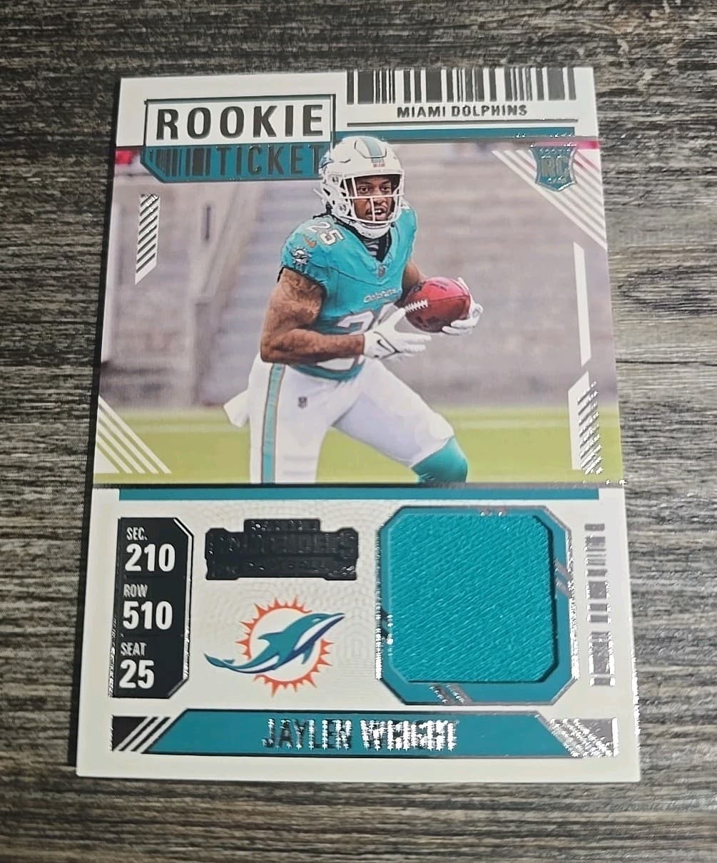 Jaylen Wright Ticket 2024 Panini Contenders 2024 Panini Contenders
