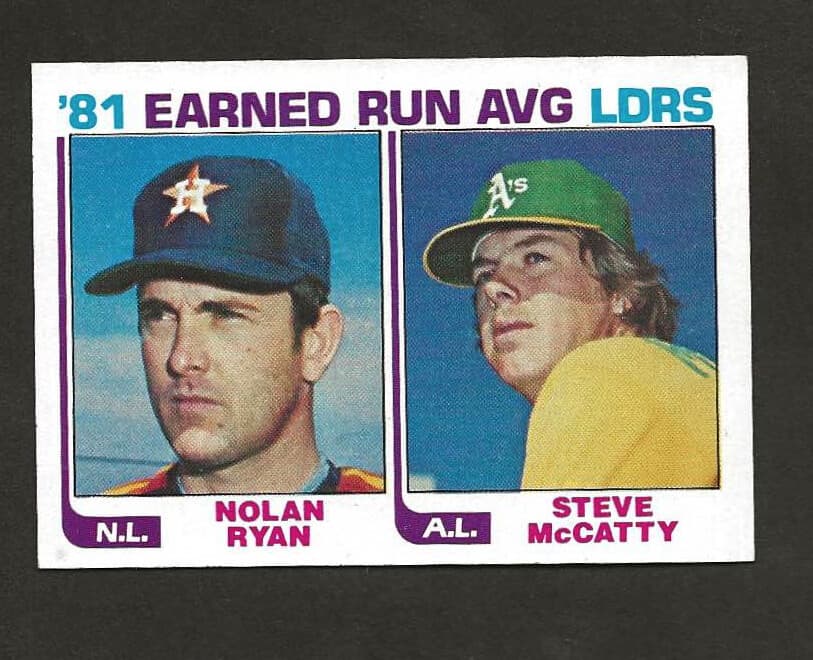 BASEBALL NOLAN RYAN era leader #167