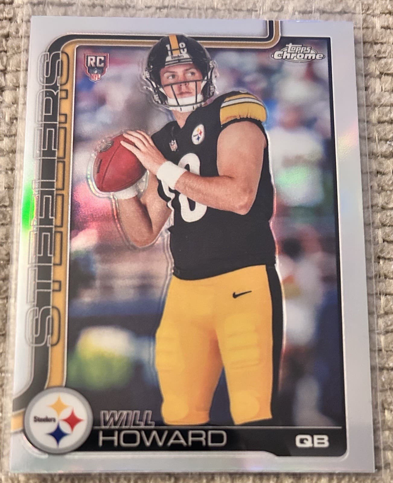 Will Howard Pittsburgh 2025 Topps Chrome 2025 Topps Chrome refractor