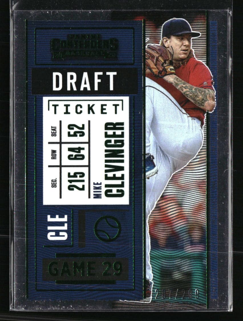 Mike Clevinger Draft 2020 Panini Contenders 2020 Panini Contenders