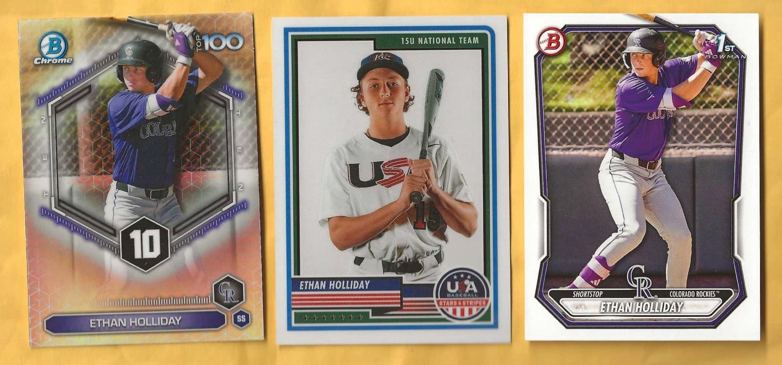 ETHAN HOLIDAY -10 + BOWMAN -1 2026 Bowman Chrome