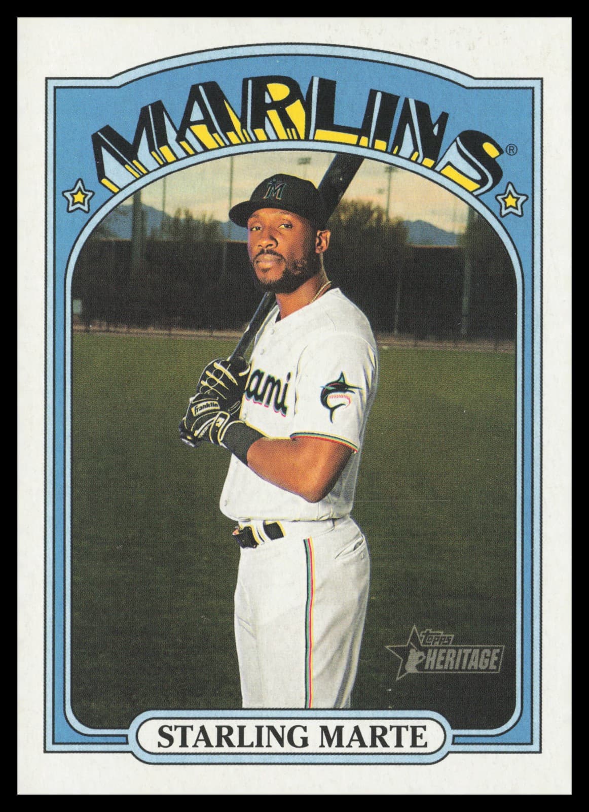 Starling Marte Miami 2021 Topps Heritage