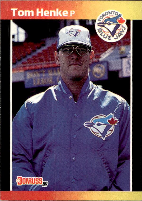 Tom Henke Baseball 1989 Donruss