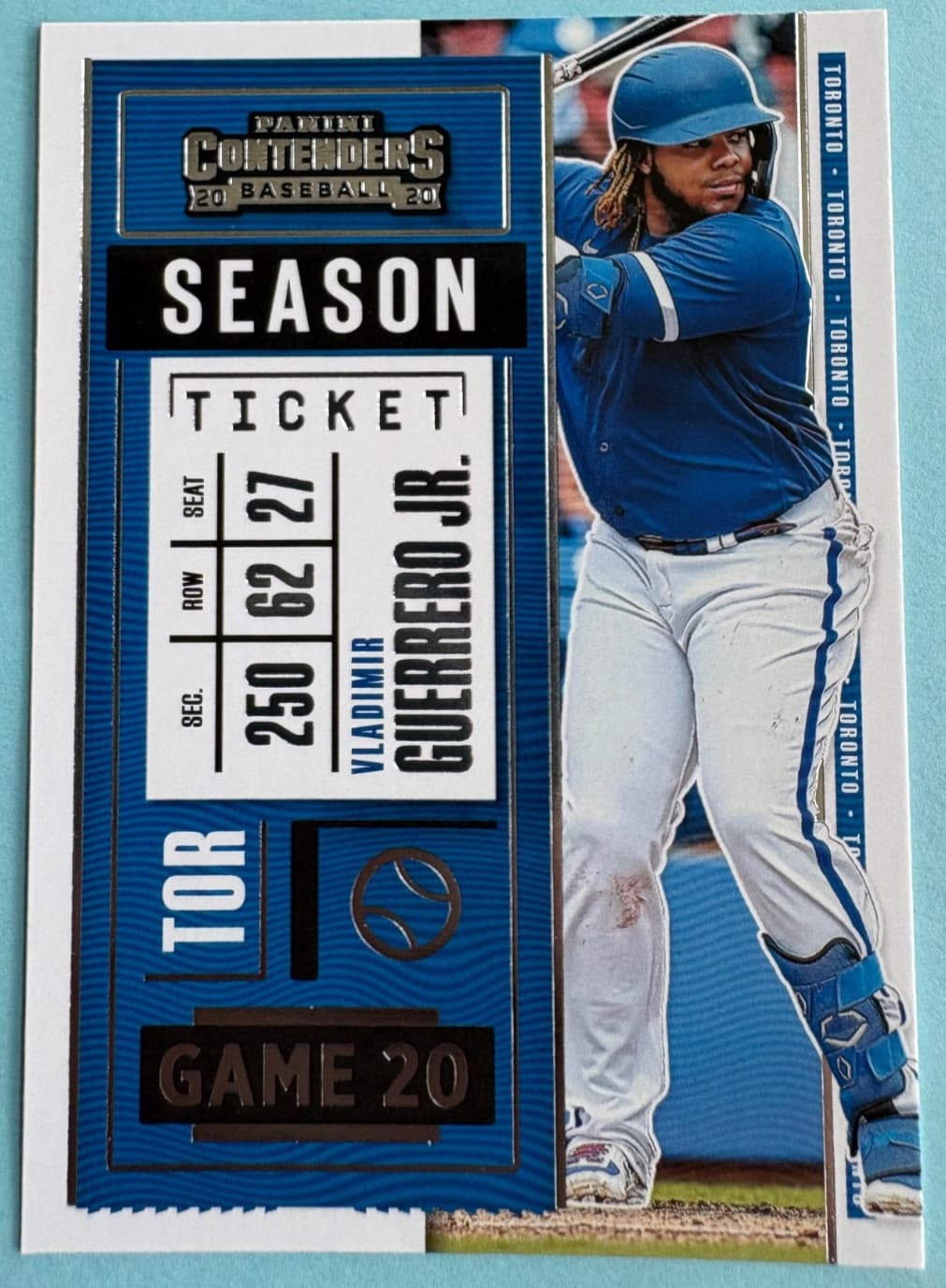 Baseball Vladimir Guerrero 2020 Panini Contenders 2020 Panini Contenders