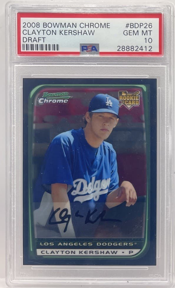 Prospects Clayton Kershaw 2008 Bowman Draft 2008 Bowman Draft