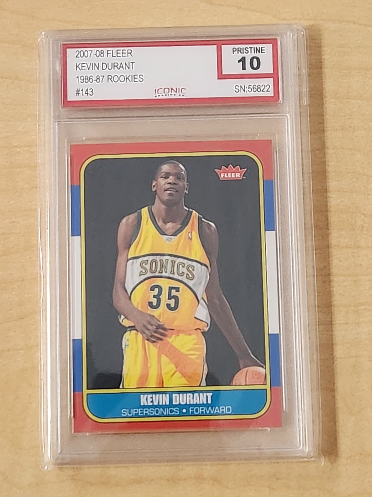 KEVIN DURANT -08 '86 RETRO ICO 2007 Fleer 2007 Fleer