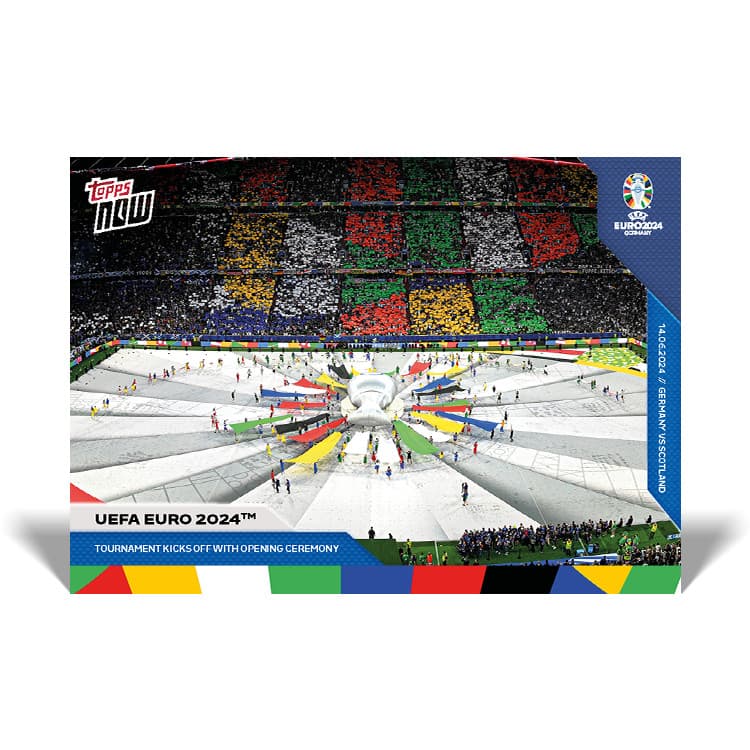 NOW UEFA EURO TOURNMENT KICKS 2024 Topps 2024 Topps