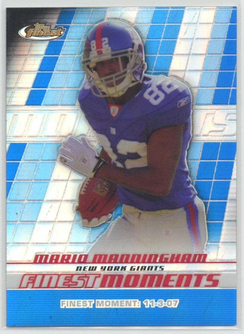 Mario Manningham Moments 2008 Topps Finest 2008 Topps Finest
