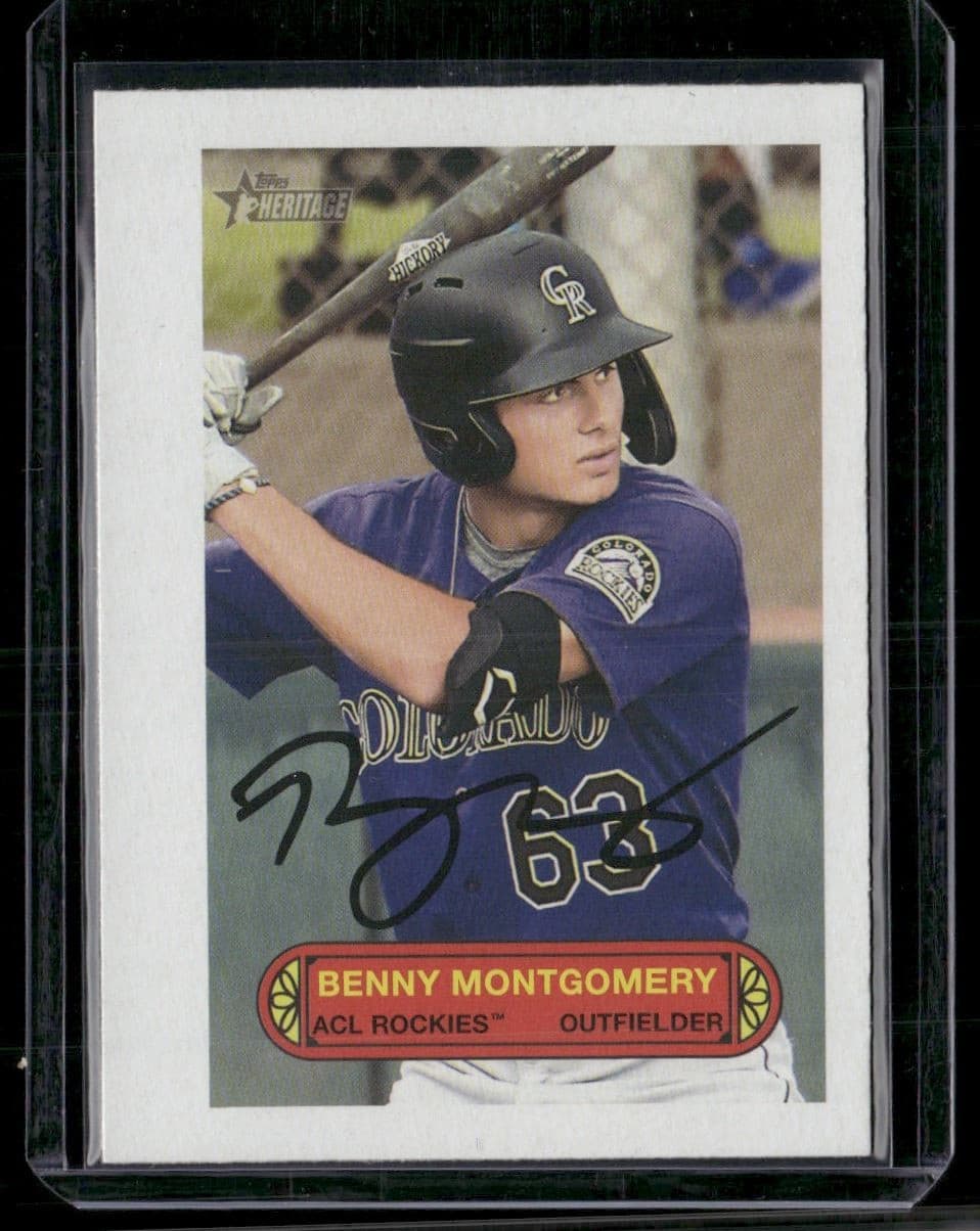 Benny Montgomery Minor 2022 Topps Heritage 2022 Topps Heritage