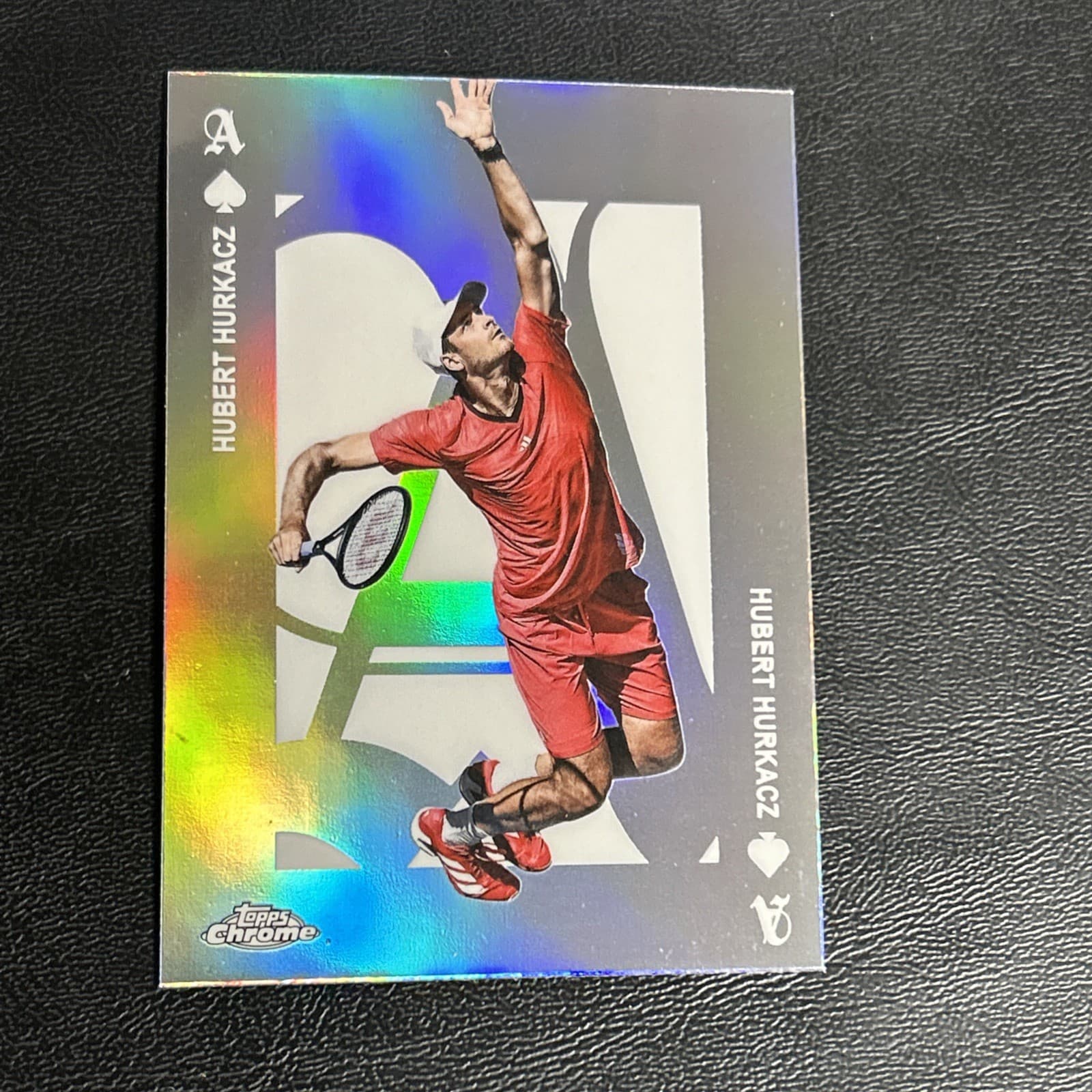 Hubert Hurkacz Aces 2025 Topps Chrome 2025 Topps Chrome refractor example 1