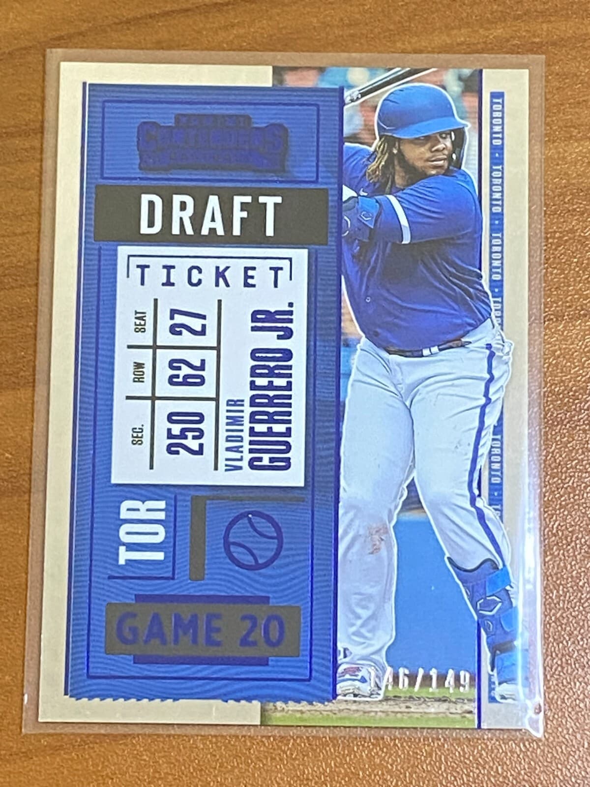 Baseball Blue Vladimir 2020 Panini Contenders 2020 Panini Contenders
