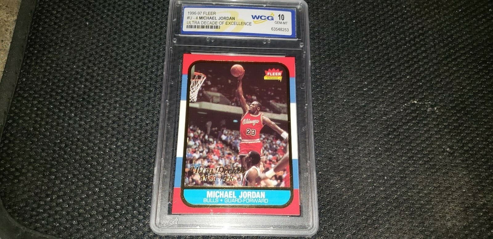 MICHAEL JORDAN DECADE OF EXCEL 1986 Fleer Ultra