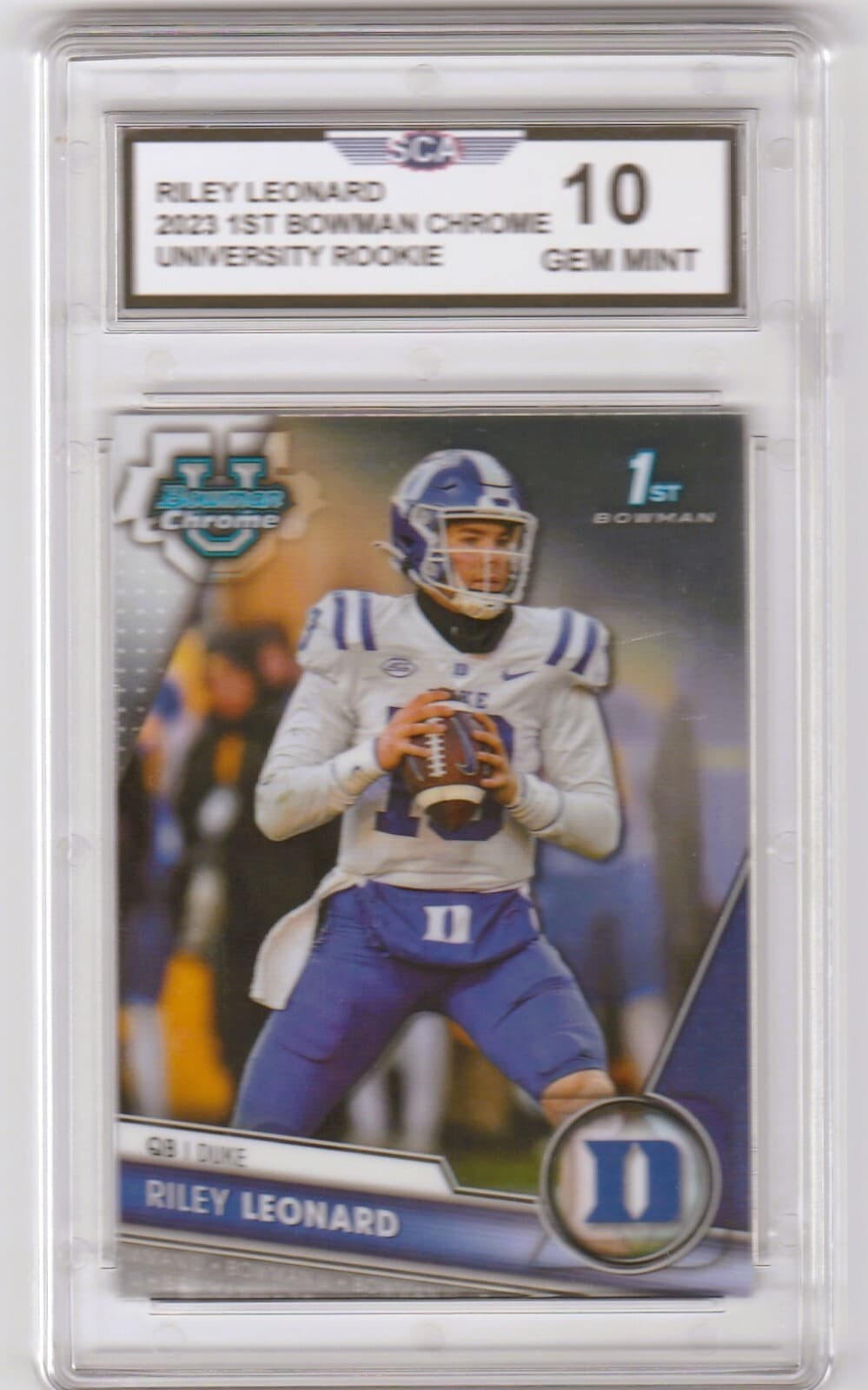 FIRST UNIVERSITY RILEY LEONARD 2023 Bowman Chrome 2023 Bowman Chrome