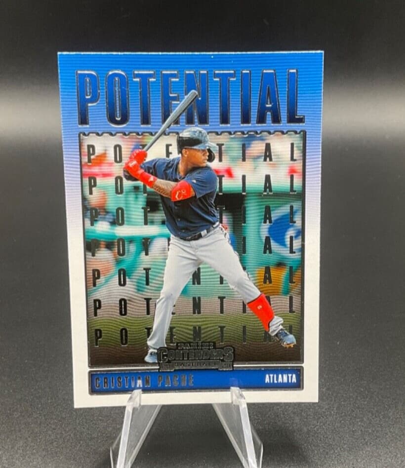 Cristian Pache Atlanta 2020 Panini Contenders 2020 Panini Contenders