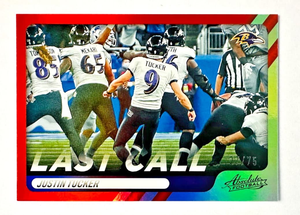 Absolute Justin Tucker 2022 Panini 2022 Panini foil-orange