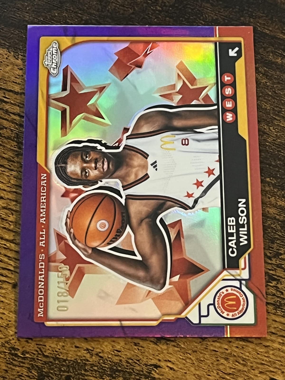 All American Caleb 2025 Topps Chrome 2025 Topps Chrome refractor example 3