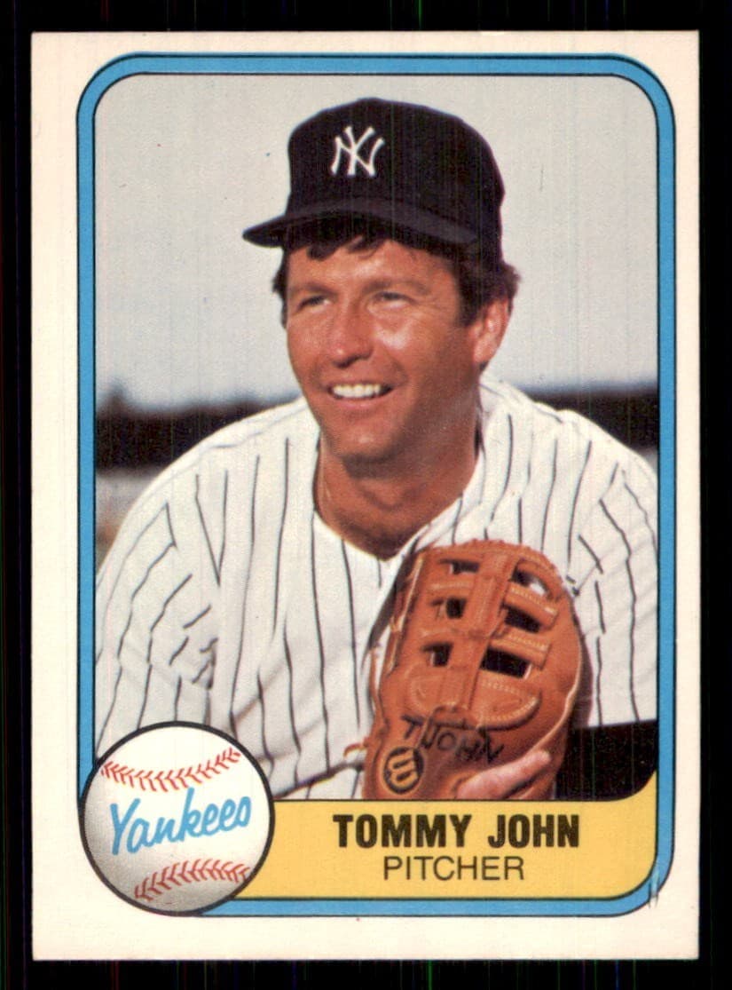 Tommy John New 1981 Fleer 1981 Fleer