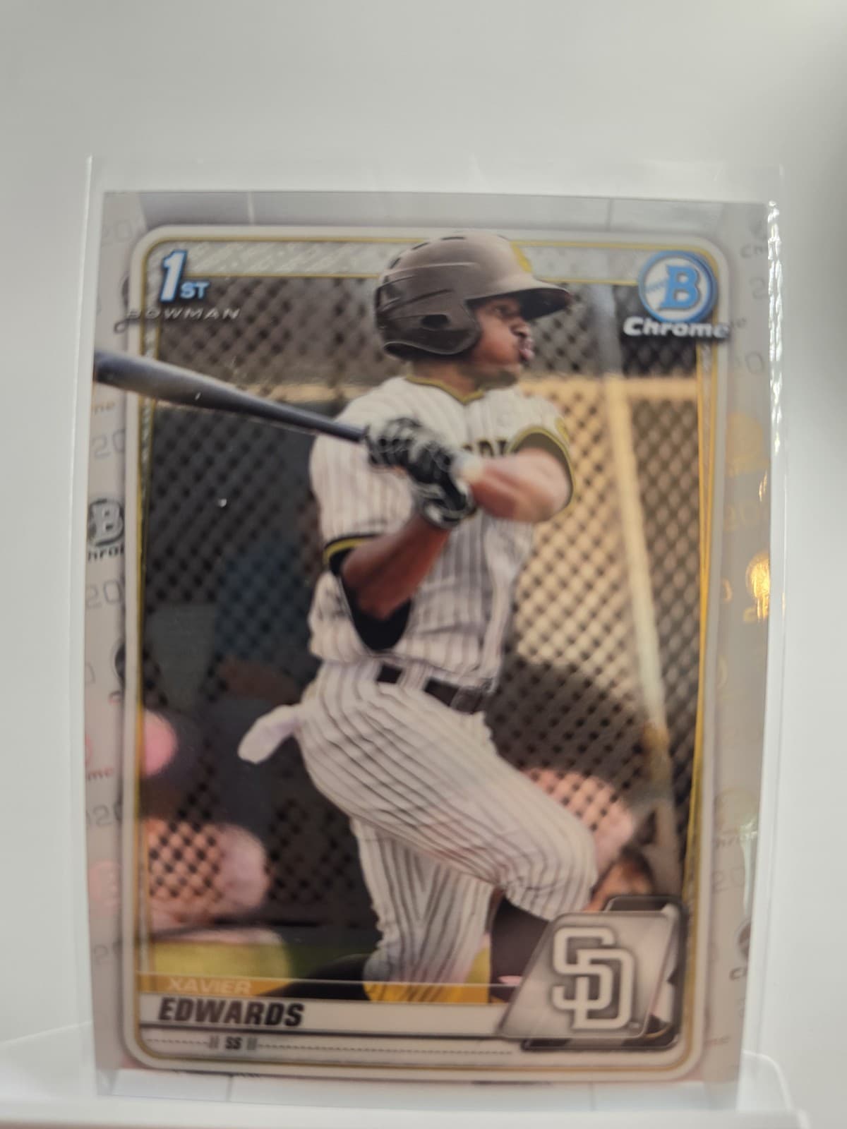 Prospects Xavier Edwards 2020 Bowman 2020 Bowman mojo-refractor example 1