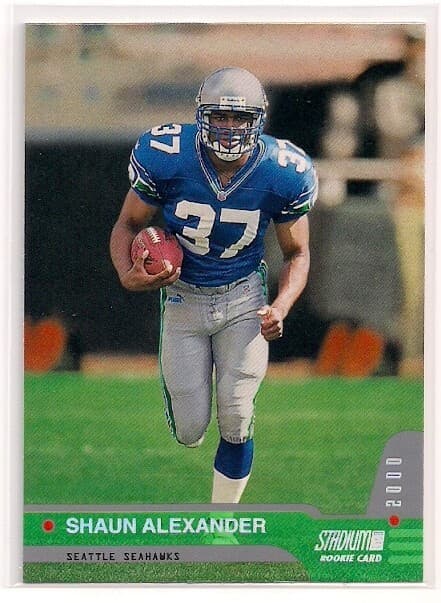 SHAUN ALEXANDER SEAHAWKS ALABA 2000 Stadium Club 2000 Stadium Club