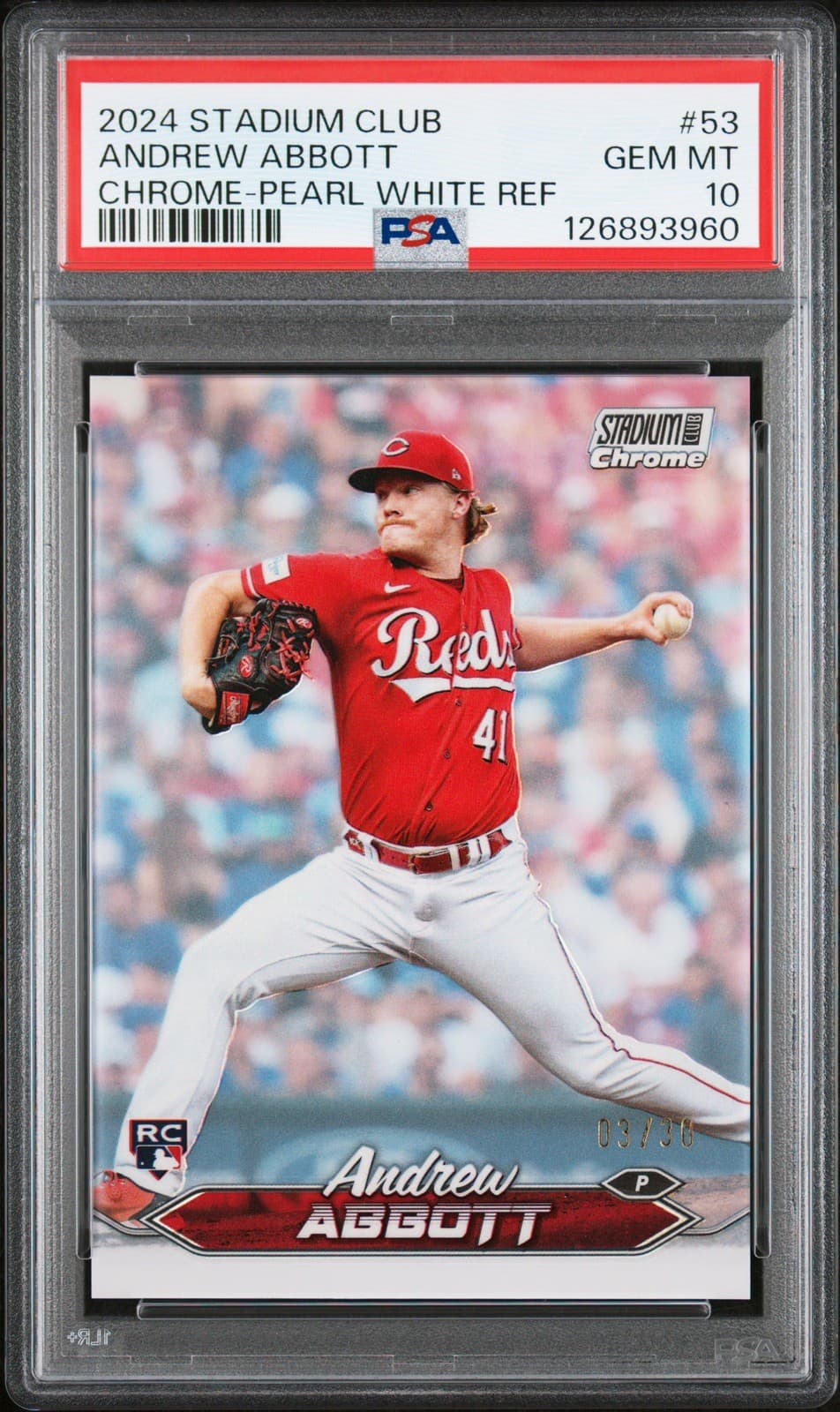 Andrew Abbott Pearl 2024 Topps Stadium Club 2024 Topps Stadium Club