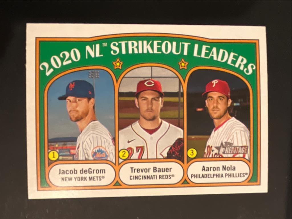 Strikeout Leaders Jacob 2021 Topps Heritage 2021 Topps Heritage