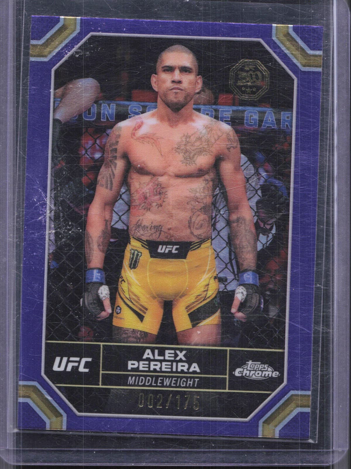 Alex Pereira Purple 2024 Topps Chrome 2024 Topps Chrome purple