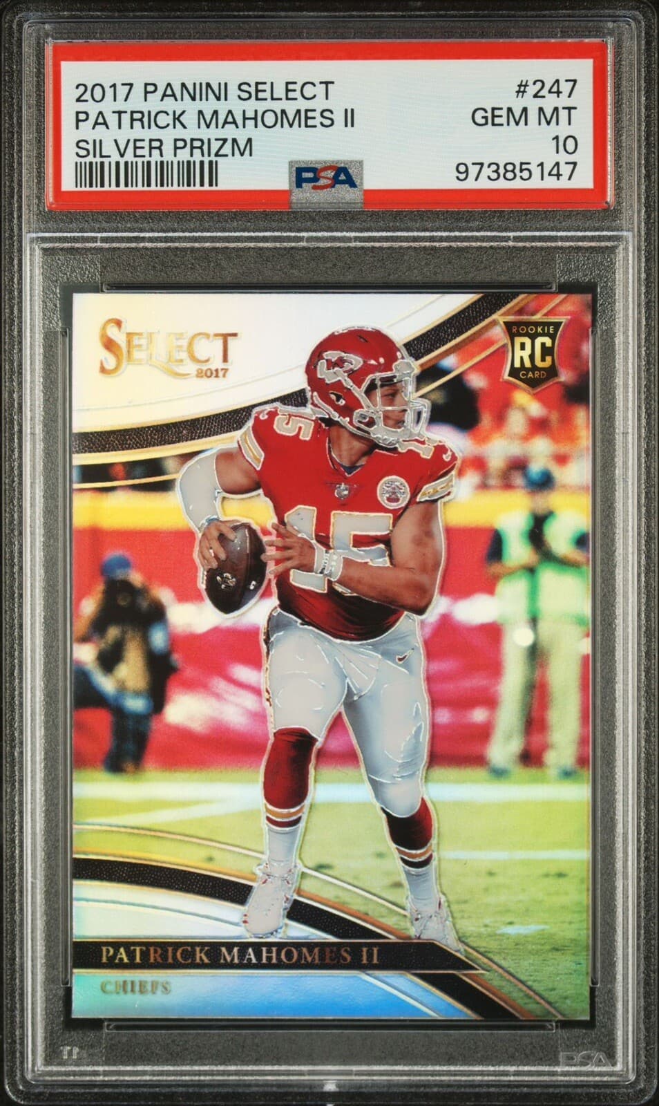 SILVER PATRICK MAHOMES II 2017 Panini Select
