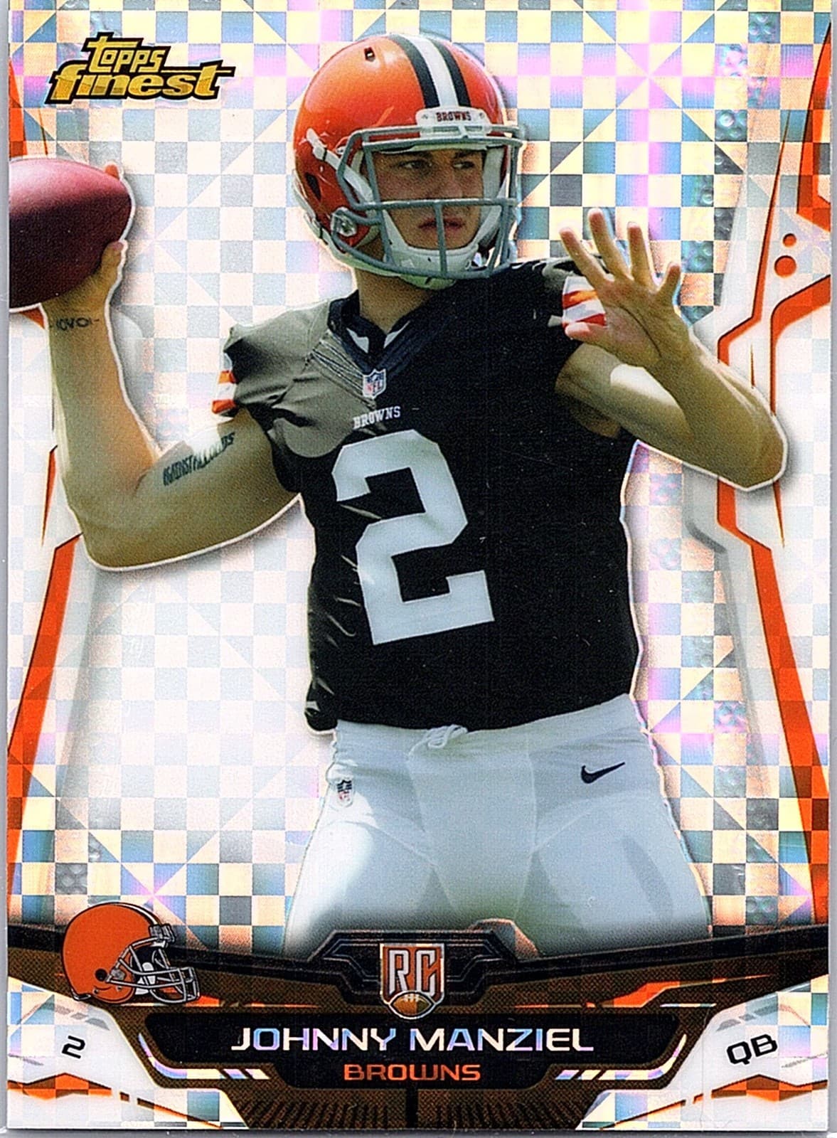 Johnny Manziel 2014 Topps Finest 2014 Topps Finest xfractor