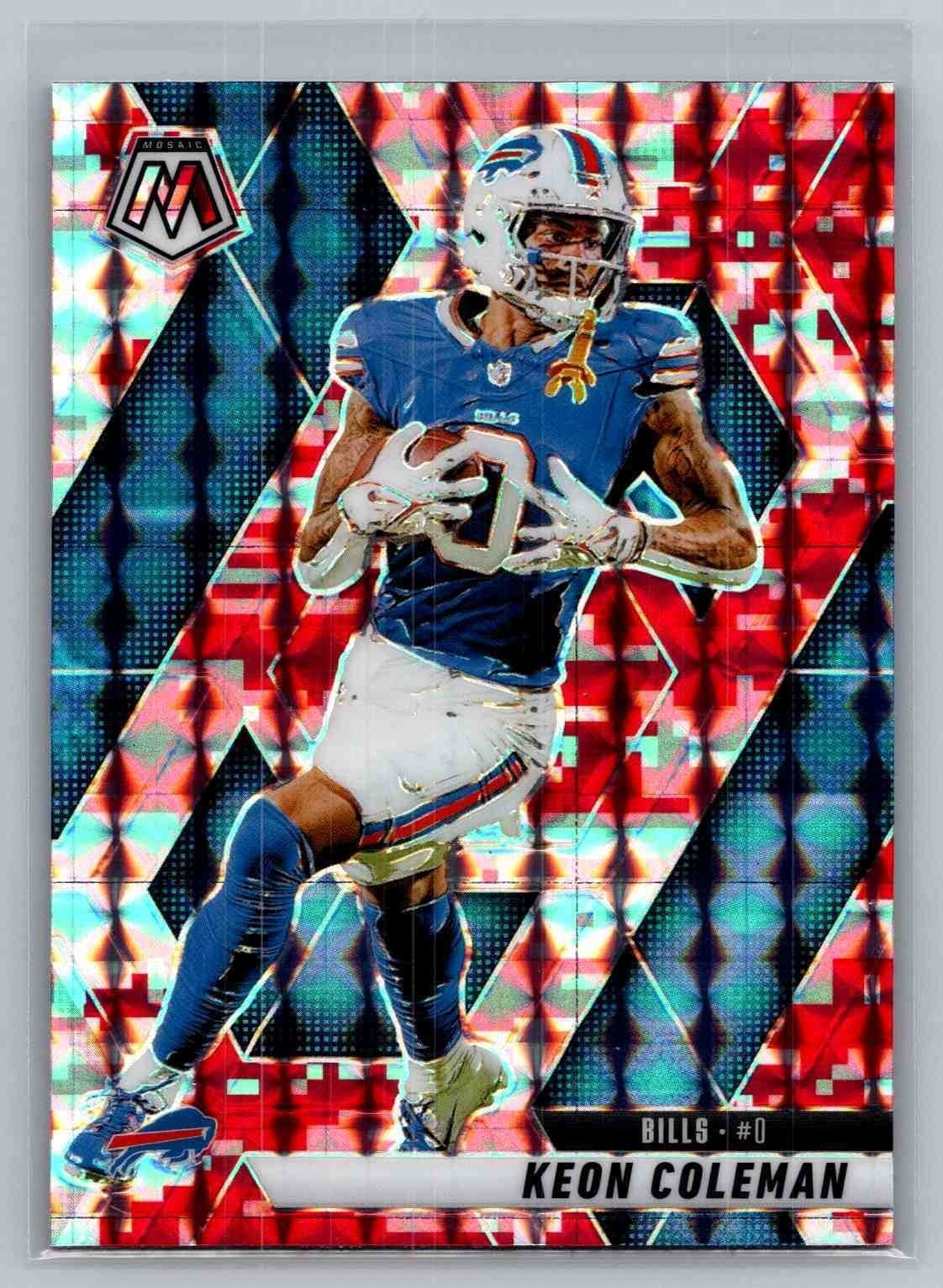 Red Camo Football 2025 Panini Mosaic 2025 Panini Mosaic
