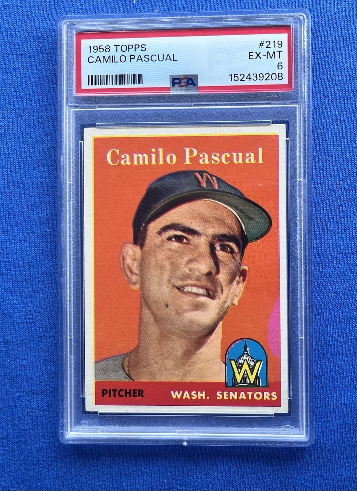 Camilo Pascual 1958 topps Topps