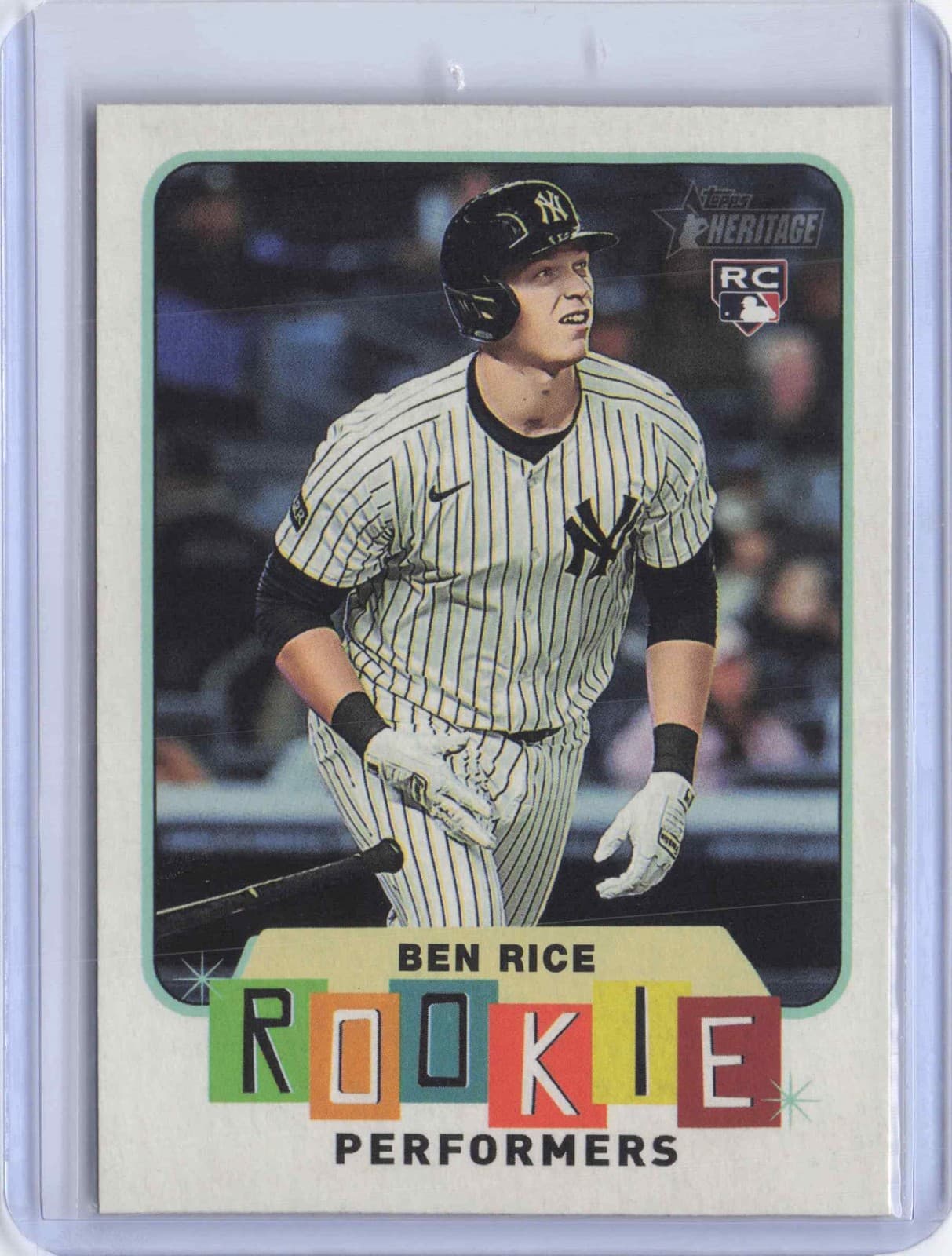 Ben Rice Performers 2025 Topps Heritage 2025 Topps Heritage