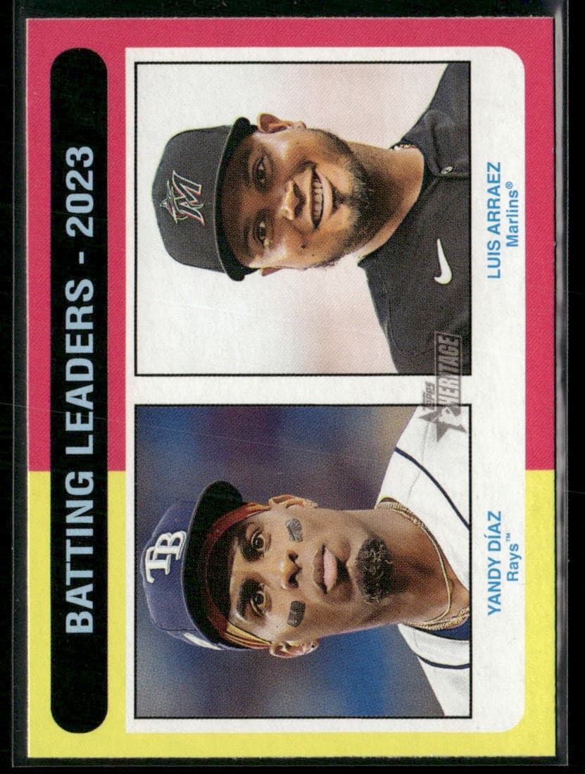 Batting Leaders 2024 Topps Heritage 2024 Topps Heritage