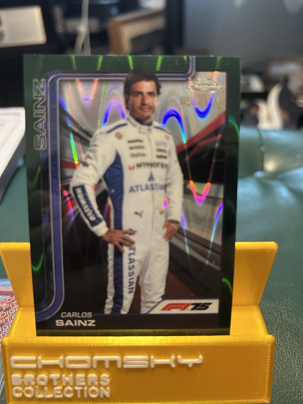 Carlos Sainz trading card