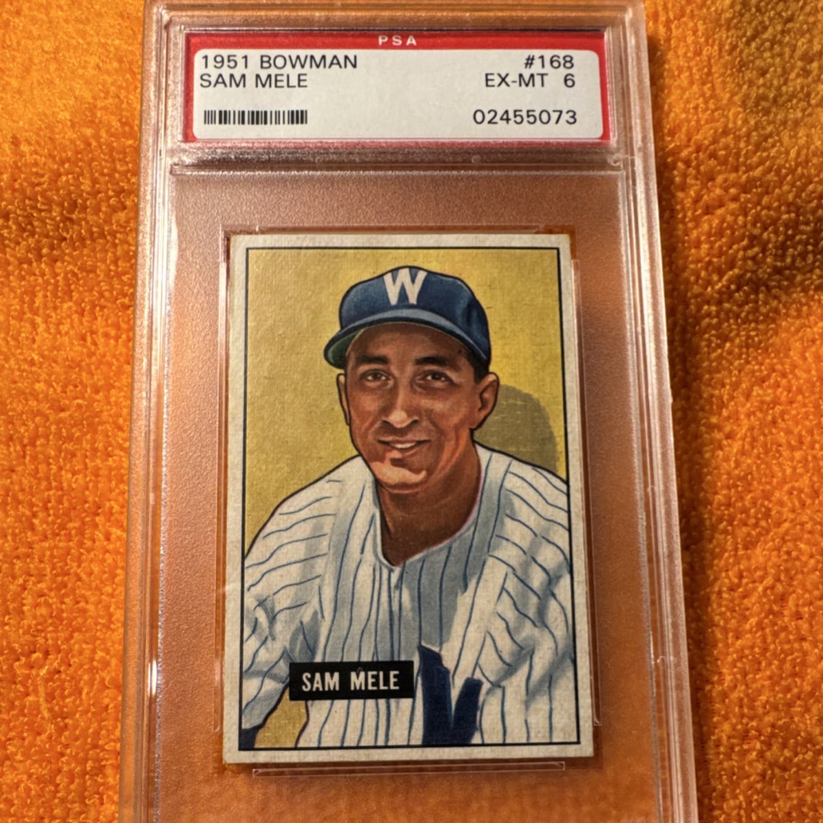 Sam Mele Washington 1951 Bowman