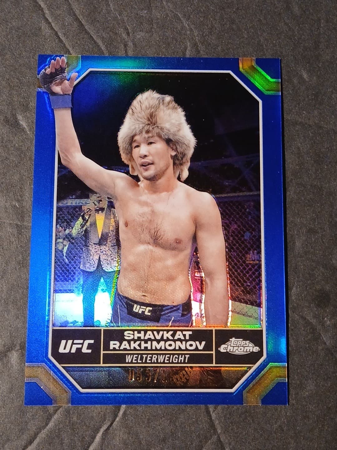Shavkat Rakhmonov Blue 2024 Topps 2024 Topps blue-refractor