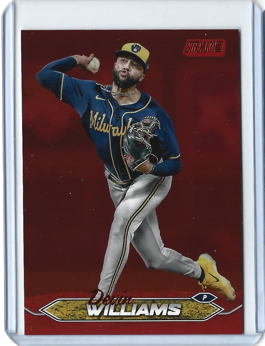 Devin Williams Red 2024 Topps Stadium Club 2024 Topps Stadium Club