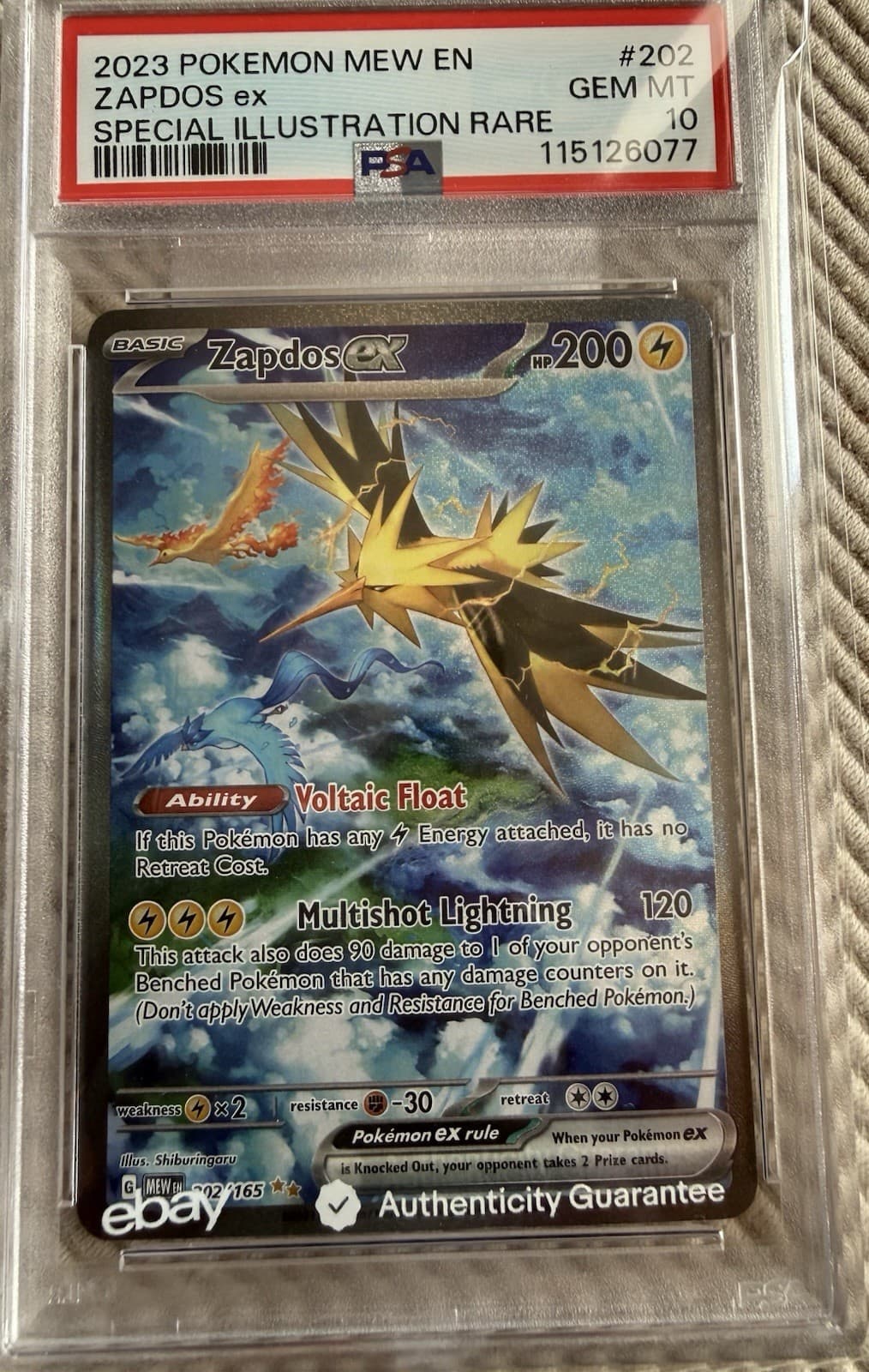 Zapdos ex 2023 Scarlet