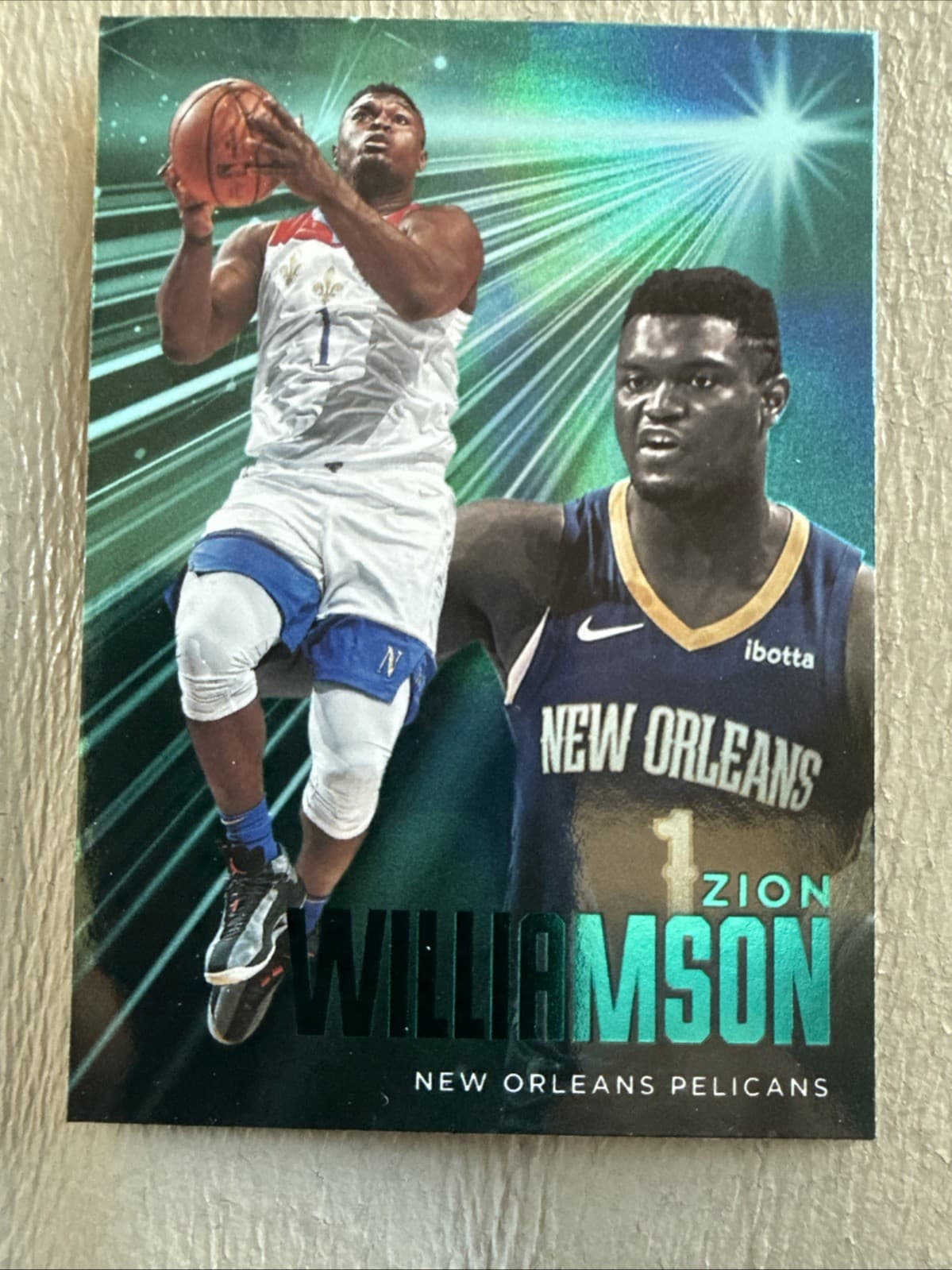 Zion Williamson 2020 Panini 2020 Panini green