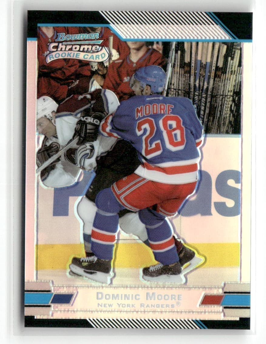 Prospects Dominic Moore 2003 Bowman Chrome 2003 Bowman Chrome gold-refractor example 2