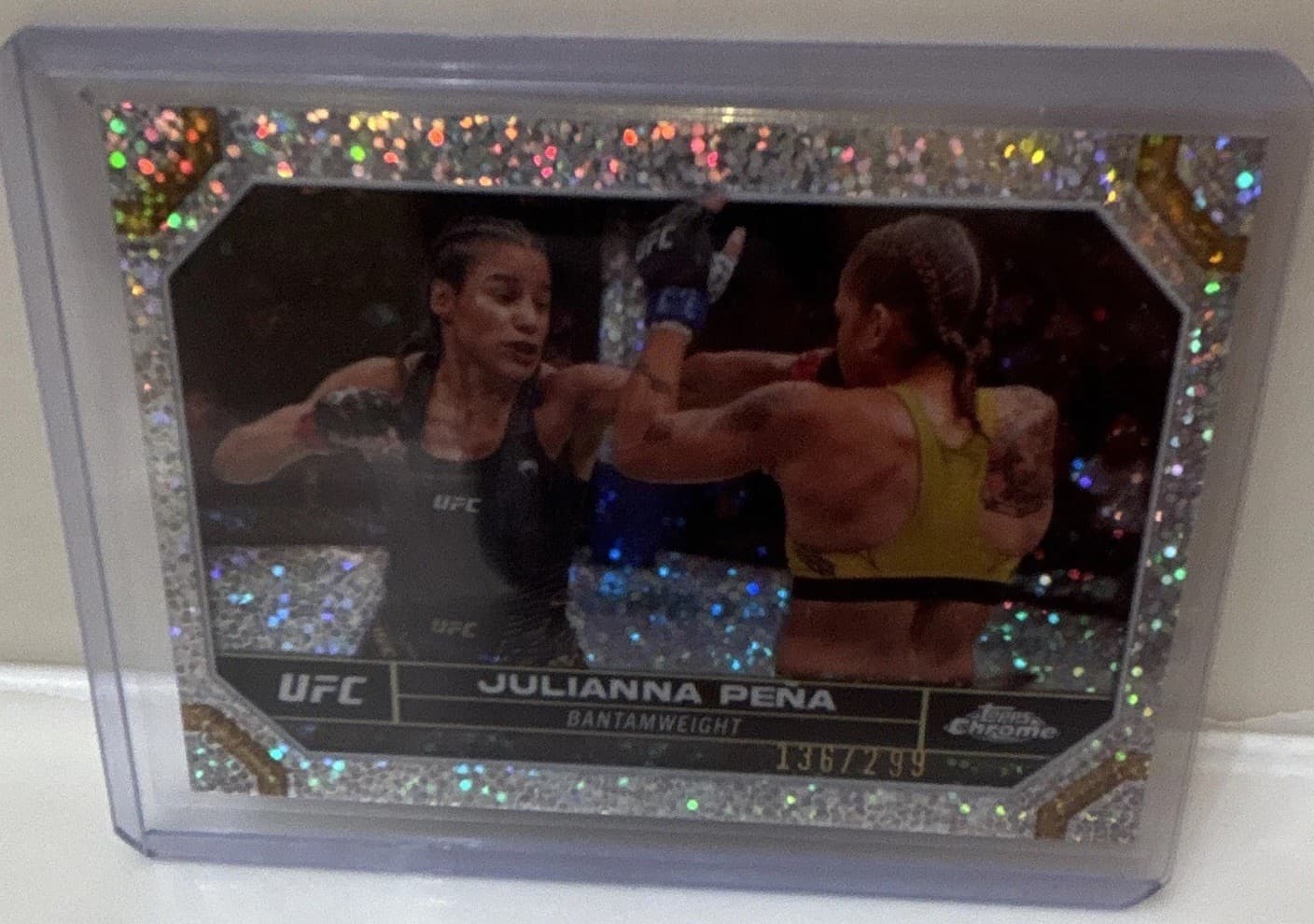 Julianna Pena Green 2024 Topps Chrome 2024 Topps Chrome green-refractor