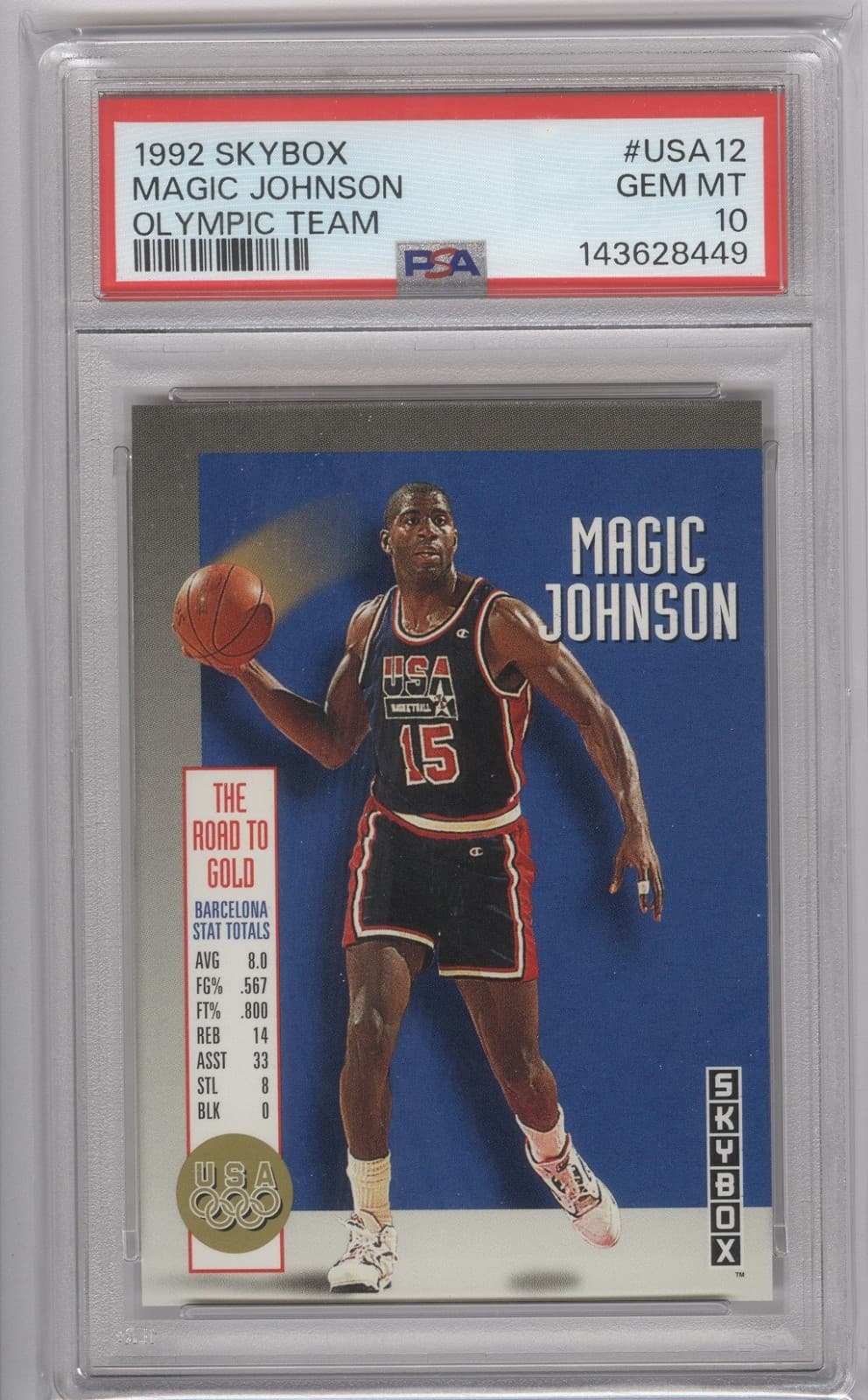 Magic Johnson trading card