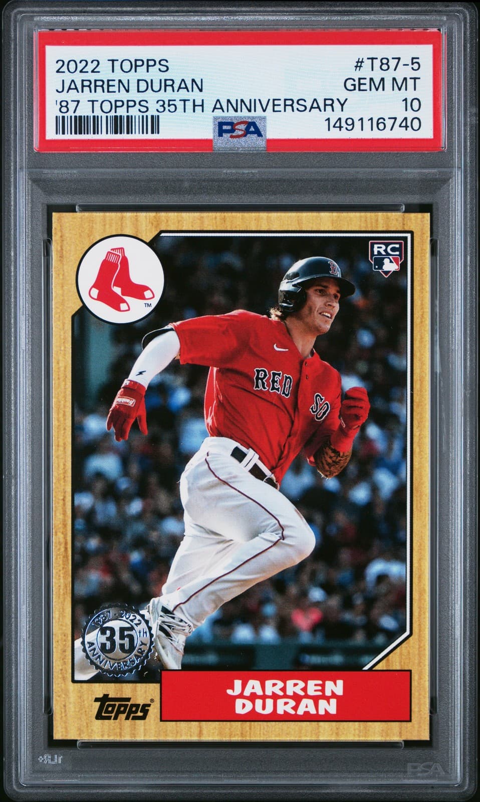 Jarren Duran 2022 topps Topps