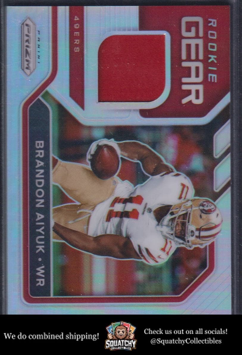 Brandon Aiyuk Gear 2020 Panini Prizm 2020 Panini Prizm silver example 1