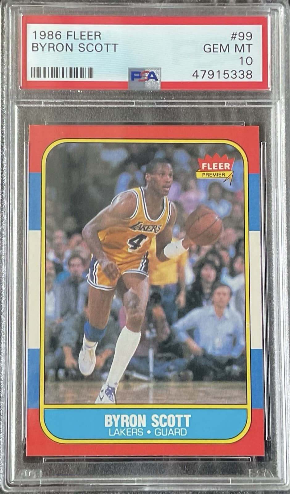 Basketball Byron Scott 1986 Fleer 1986 Fleer