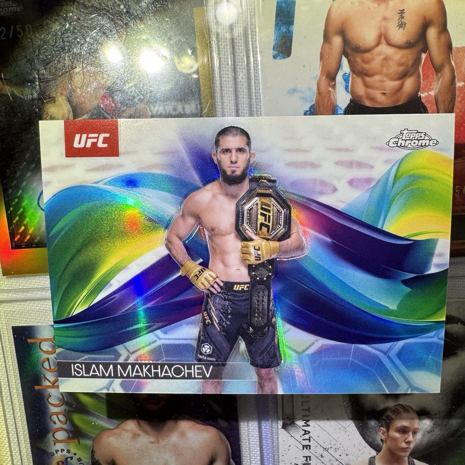 Islam Makhachev Helix 2025 Topps Chrome