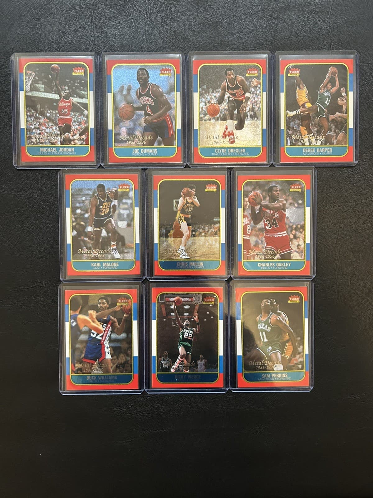 METAL DECADE 10 set - COMPLETE 1986 Fleer 1986 Fleer