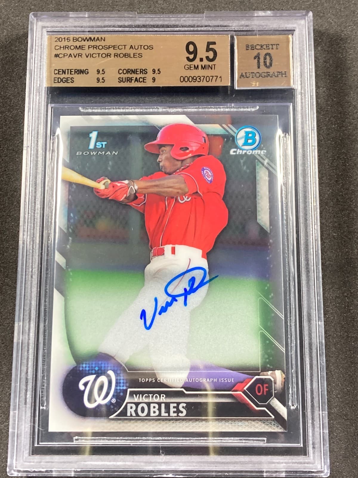 PROSPECTS AUTOS VICTOR ROBLES 2016 Bowman Chrome 2016 Bowman Chrome