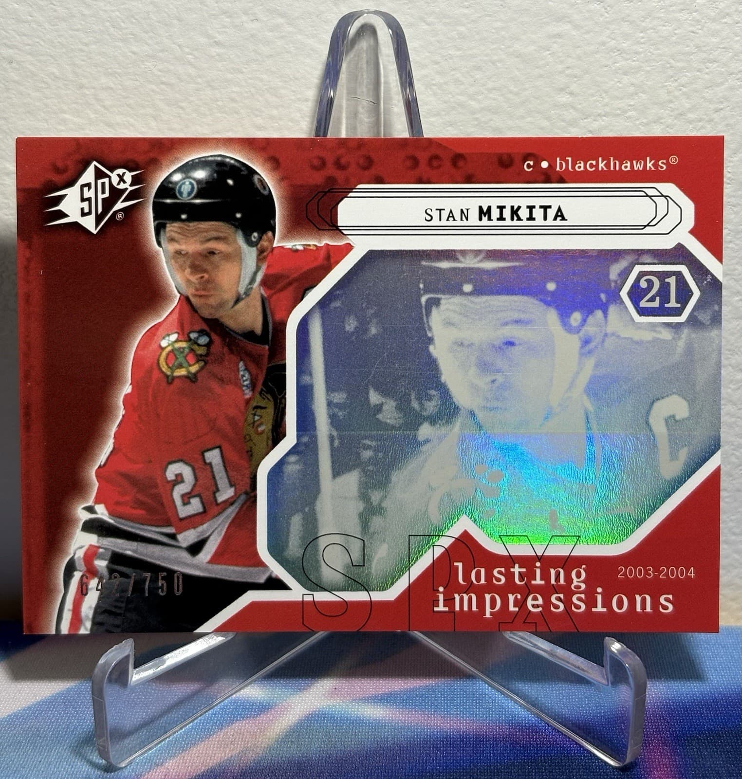-04 X Hockey STAN MIKITA LASTI 2003 Upper Deck SP