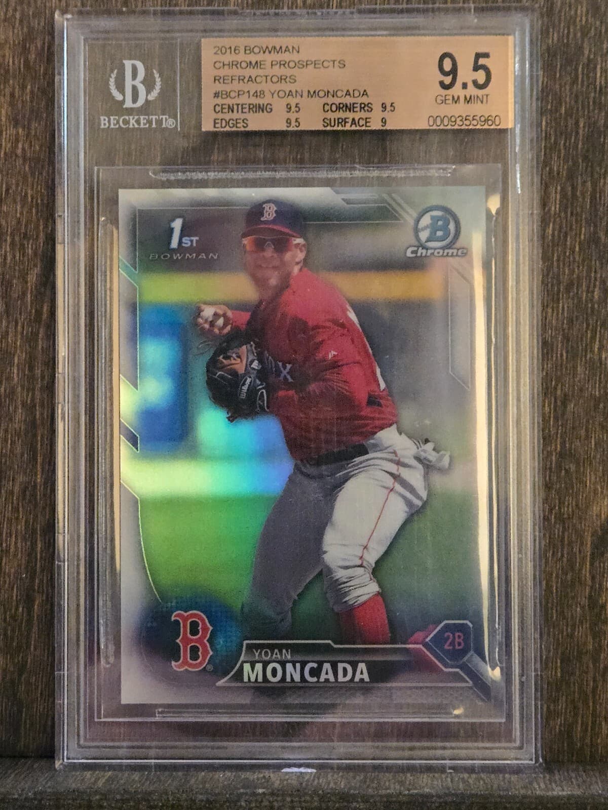 Yoan Moncada 2016 Bowman Chrome 2016 Bowman Chrome refractor